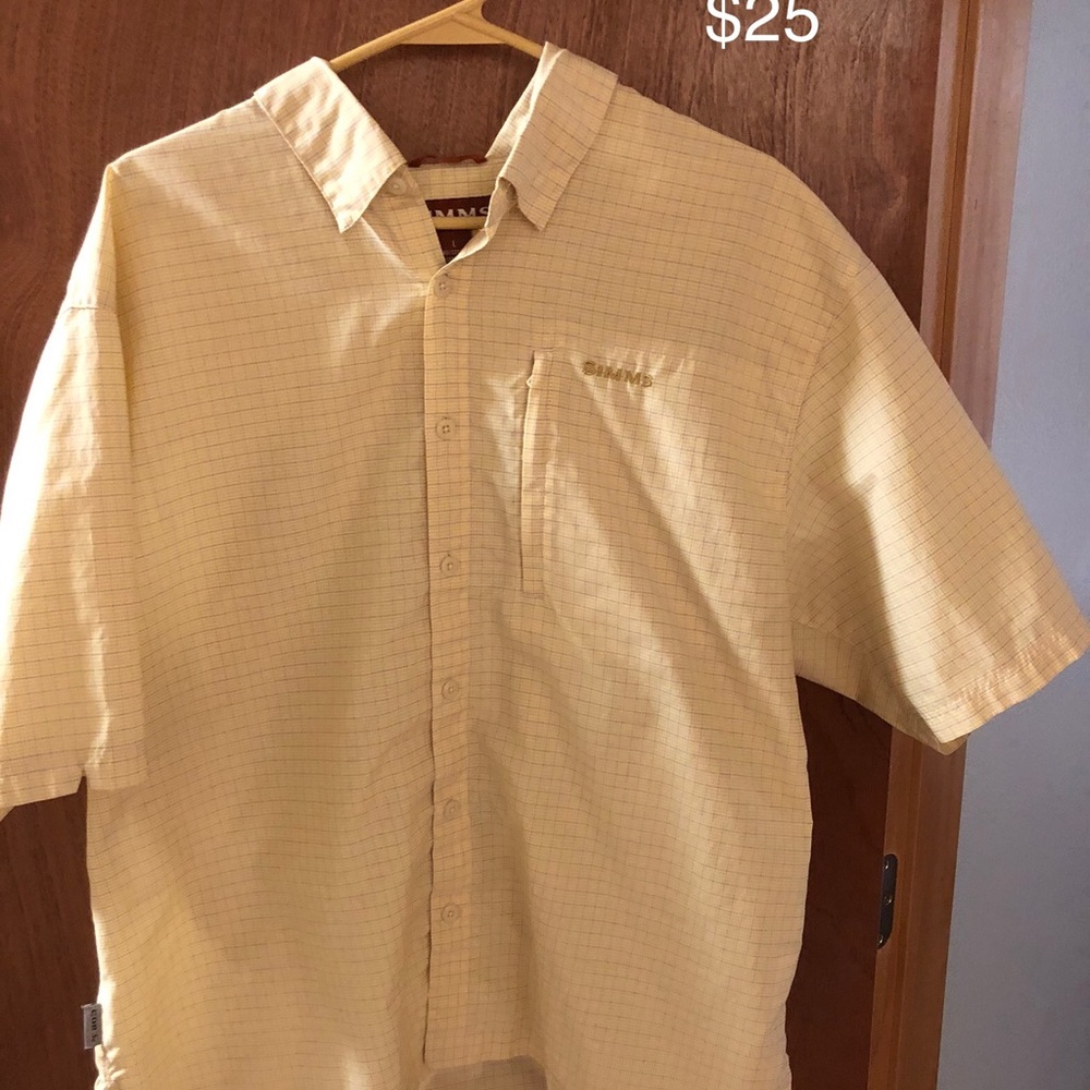 Simms Large button down dress shirt SS
